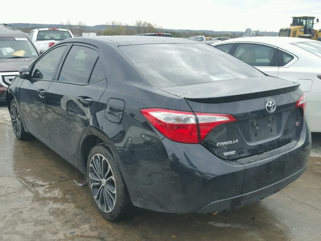 5YFBURHE1EP103622 - 2014 TOYOTA COROLLA L BLACK photo 3