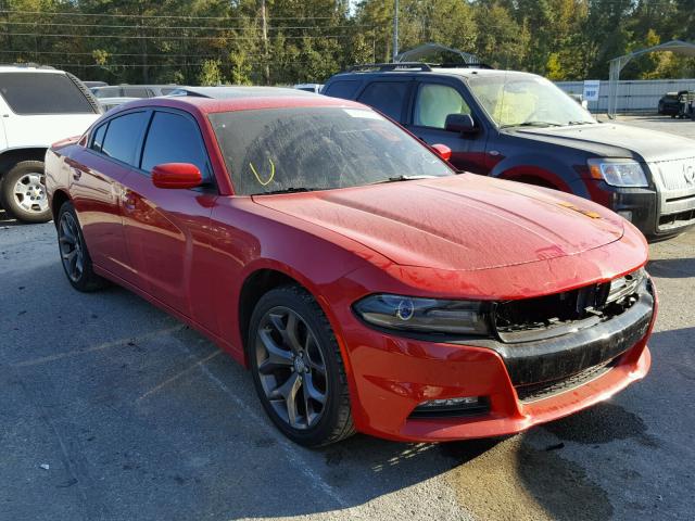 2C3CDXHG7FH731738 - 2015 DODGE CHARGER SX RED photo 1