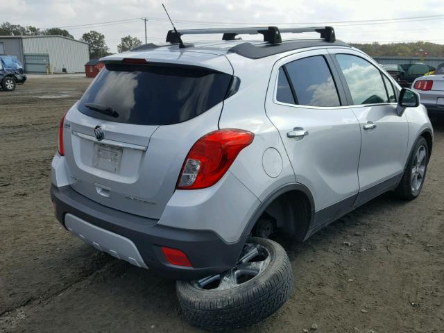 KL4CJASB0DB102207 - 2013 BUICK ENCORE SILVER photo 4