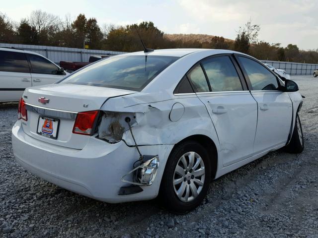 1G1PF5S9XB7102768 - 2011 CHEVROLET CRUZE LT WHITE photo 4