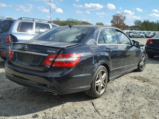 WDDHF8JB6DA734387 - 2013 MERCEDES-BENZ E 350 4MAT BLACK photo 4