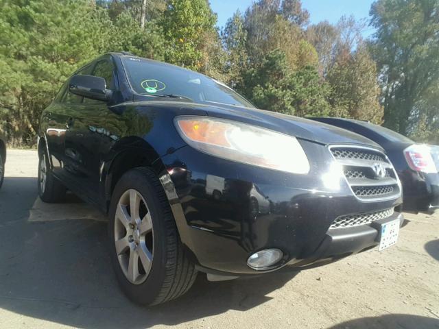 5NMSH13E77H020948 - 2007 HYUNDAI SANTA FE S BLACK photo 1