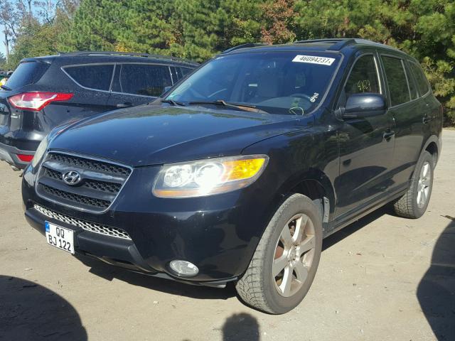 5NMSH13E77H020948 - 2007 HYUNDAI SANTA FE S BLACK photo 2