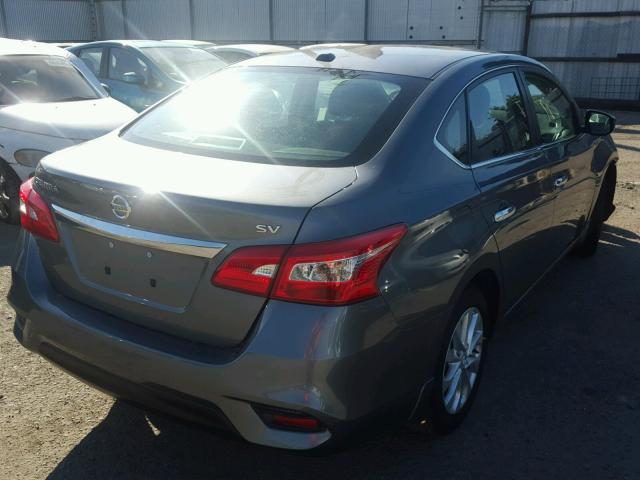 3N1AB7AP0HY275794 - 2017 NISSAN SENTRA GRAY photo 4