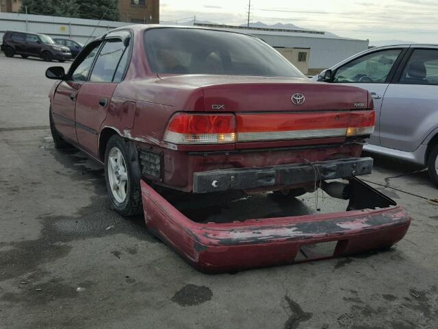 2T1AE09B6RC081115 - 1994 TOYOTA COROLLA LE RED photo 3