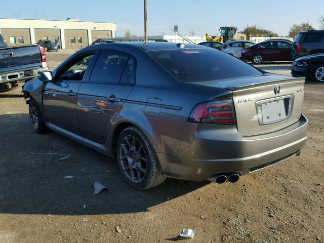 19UUA76598A041440 - 2008 ACURA TL TYPE S GRAY photo 3