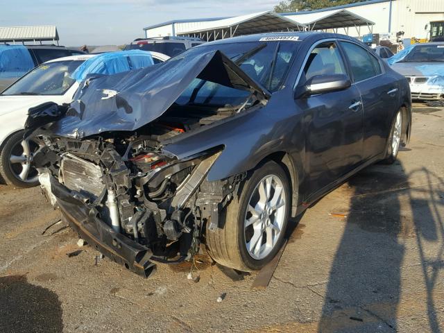 1N4AA5AP8EC492069 - 2014 NISSAN MAXIMA S GRAY photo 2