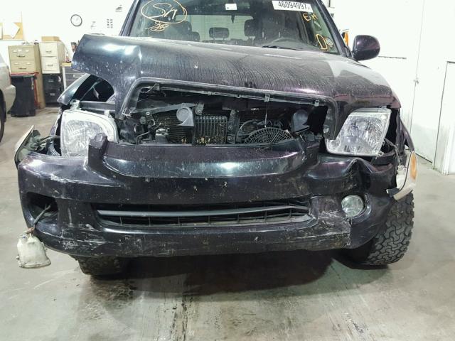 5TDBT44A95S235141 - 2005 TOYOTA SEQUOIA SR BLACK photo 9