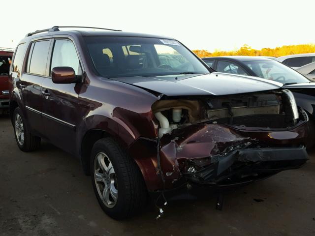 5FNYF4H56CB036659 - 2012 HONDA PILOT EXL MAROON photo 1