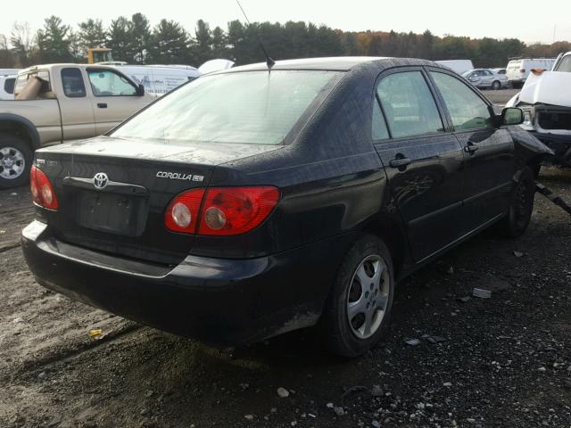 2T1BR32E57C848500 - 2007 TOYOTA COROLLA CE BLACK photo 4