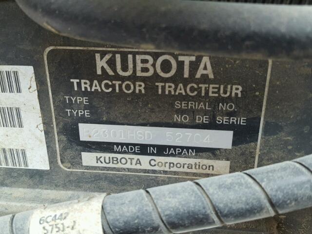 B2301HSD52704 - 2017 KUTA TRACTOR ORANGE photo 10