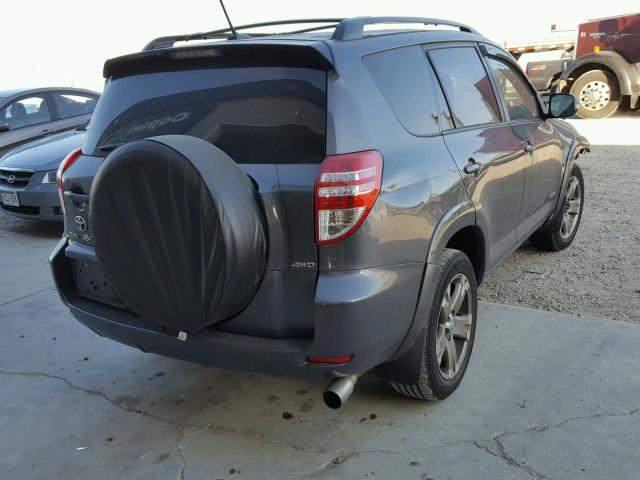 JTMRK4DV9A5092339 - 2010 TOYOTA RAV4 SPORT GRAY photo 4