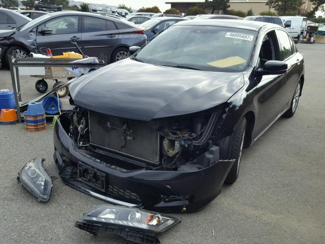 1HGCR3F88DA040040 - 2013 HONDA ACCORD EXL BLACK photo 2