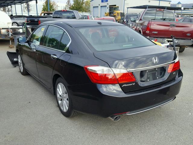 1HGCR3F88DA040040 - 2013 HONDA ACCORD EXL BLACK photo 3
