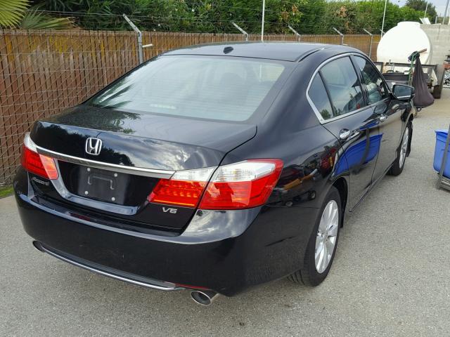 1HGCR3F88DA040040 - 2013 HONDA ACCORD EXL BLACK photo 4