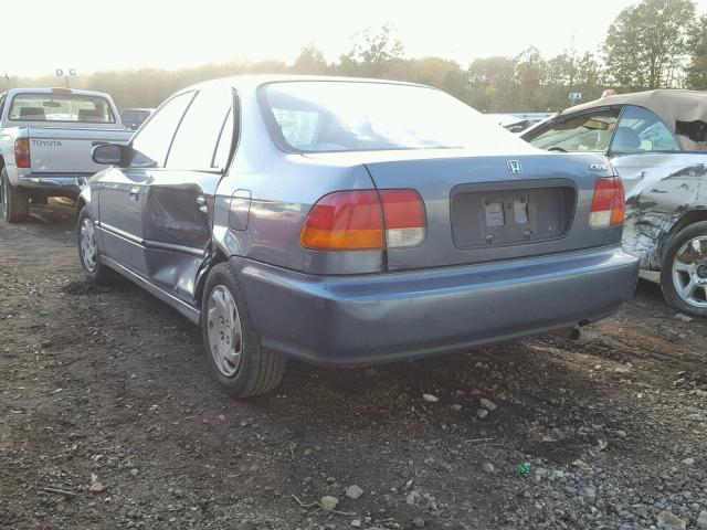 2HGEJ6673TH516591 - 1996 HONDA CIVIC LX BLUE photo 3