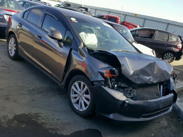 2HGFB2F89CH605519 - 2012 HONDA CIVIC EX BROWN photo 1