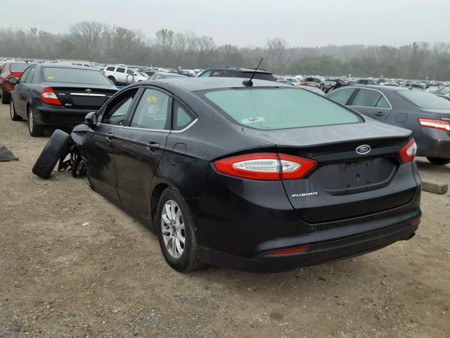 3FA6P0G75GR269636 - 2016 FORD FUSION S BLACK photo 3