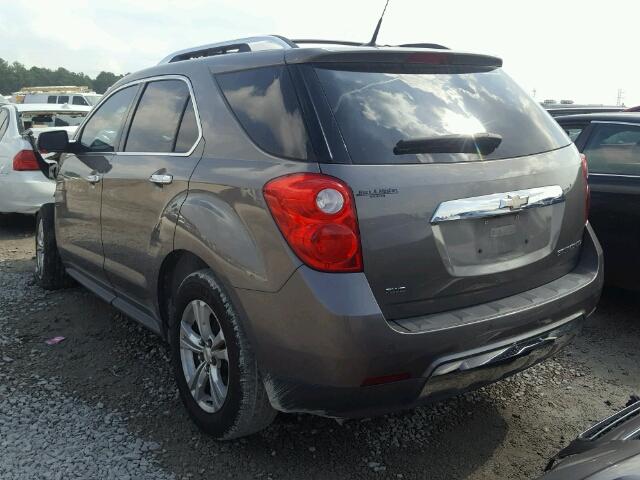 2CNFLGEW5A6377421 - 2010 CHEVROLET EQUINOX LT BROWN photo 3