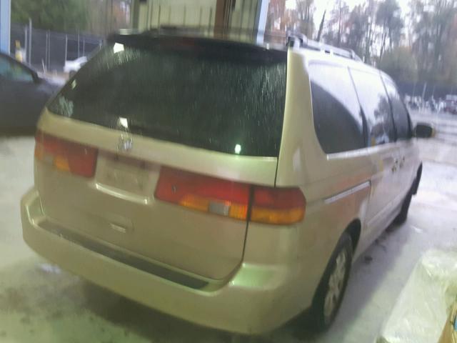 2HKRL18662H576582 - 2002 HONDA ODYSSEY EX TAN photo 4