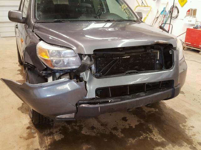 5FNYF18508B025050 - 2008 HONDA PILOT EXL CHARCOAL photo 9