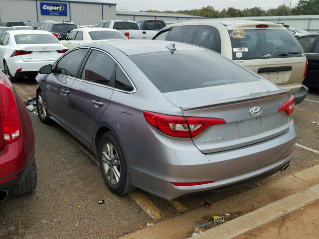 5NPE24AF0FH153922 - 2015 HYUNDAI SONATA SE SILVER photo 3