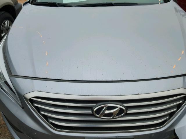 5NPE24AF0FH153922 - 2015 HYUNDAI SONATA SE SILVER photo 7