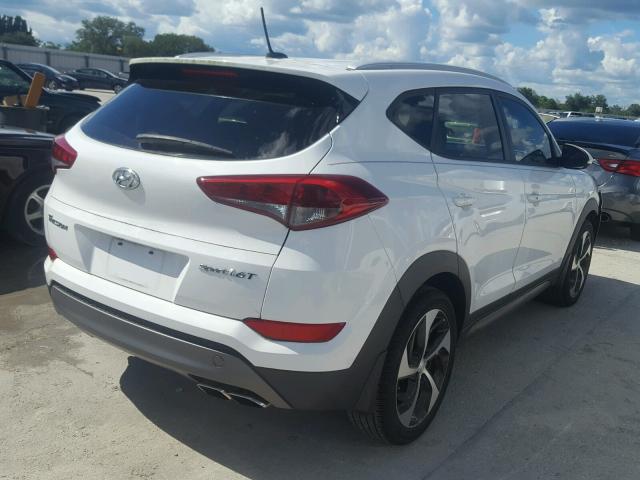 KM8J33A20GU190359 - 2016 HYUNDAI TUCSON LIM WHITE photo 4