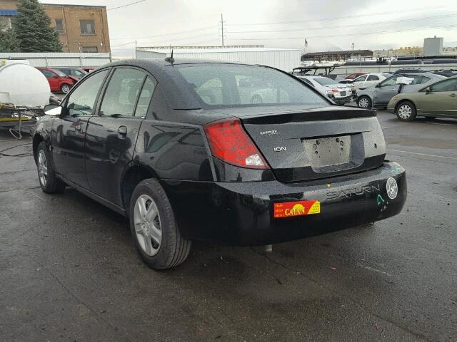 1G8AJ55F57Z117794 - 2007 SATURN ION LEVEL BLACK photo 3