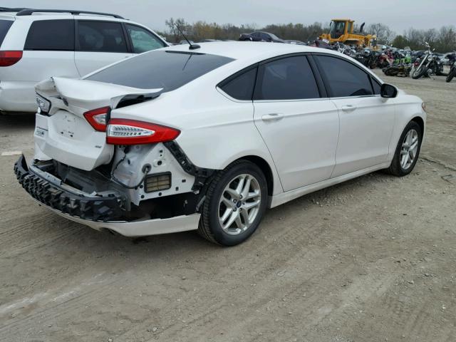 3FA6P0H79DR234740 - 2013 FORD FUSION SE WHITE photo 4