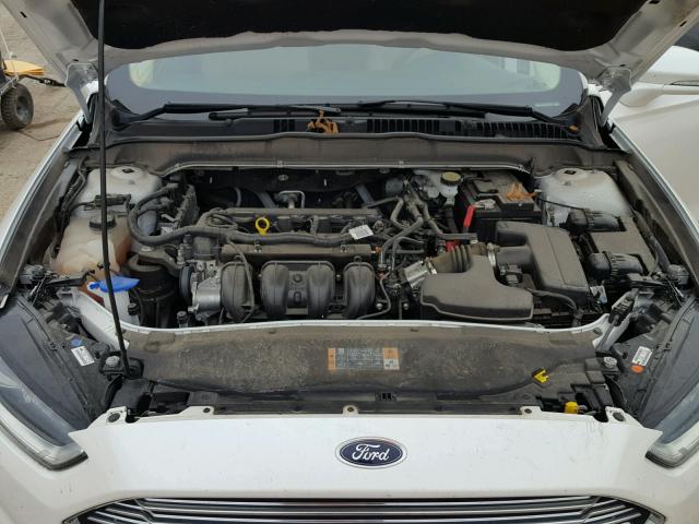 3FA6P0H79DR234740 - 2013 FORD FUSION SE WHITE photo 7