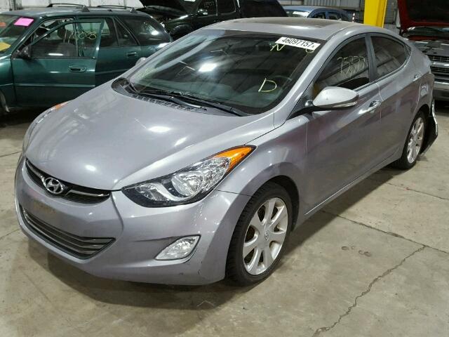 KMHDH4AE9BU101265 - 2011 HYUNDAI ELANTRA GL GRAY photo 2