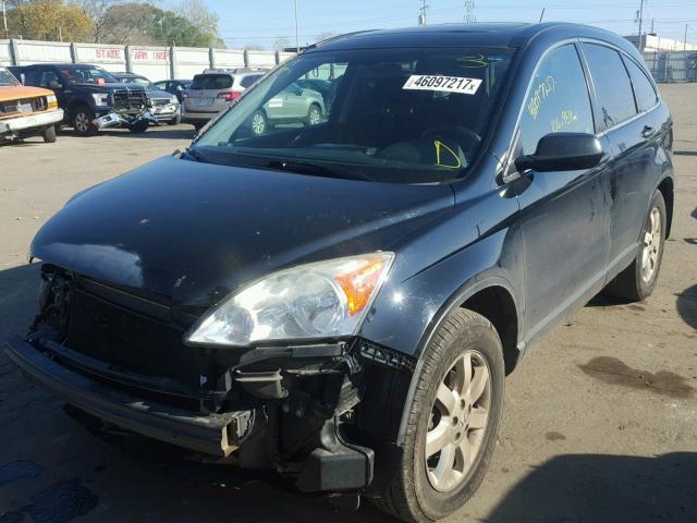 3CZRE48558G702333 - 2008 HONDA CR-V EX BLACK photo 2