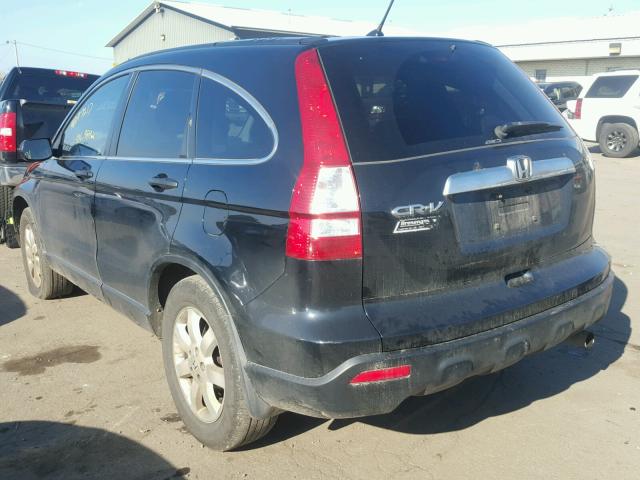 3CZRE48558G702333 - 2008 HONDA CR-V EX BLACK photo 3