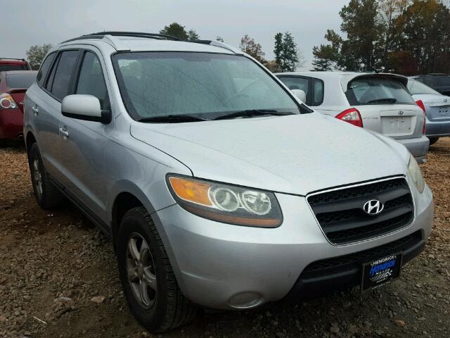 5NMSG13D87H104142 - 2007 HYUNDAI SANTA FE G SILVER photo 1