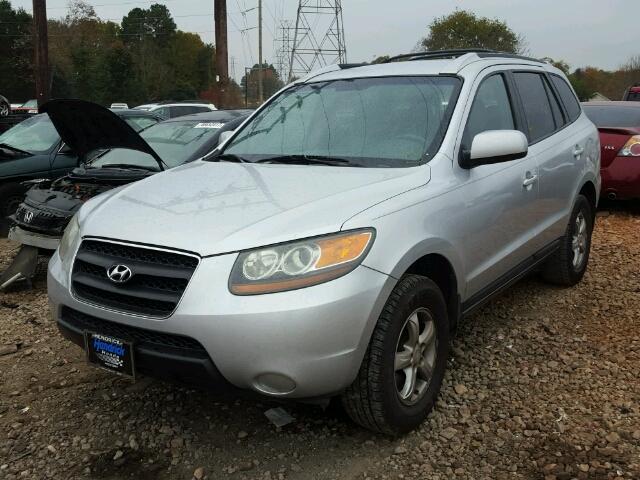 5NMSG13D87H104142 - 2007 HYUNDAI SANTA FE G SILVER photo 2