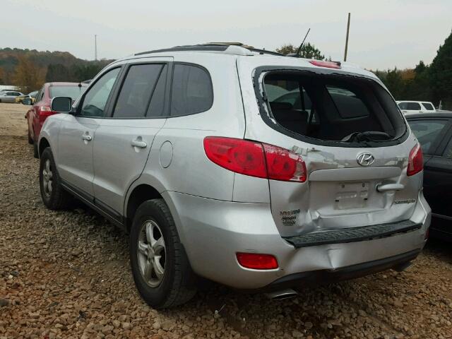 5NMSG13D87H104142 - 2007 HYUNDAI SANTA FE G SILVER photo 3