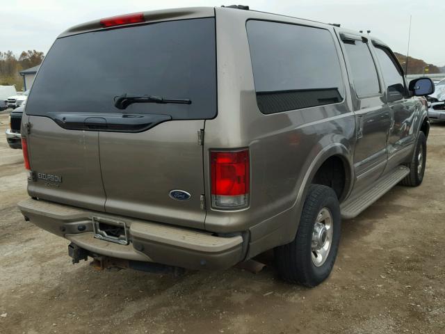 1FMNU43SX3EC07626 - 2003 FORD EXCURSION TAN photo 4