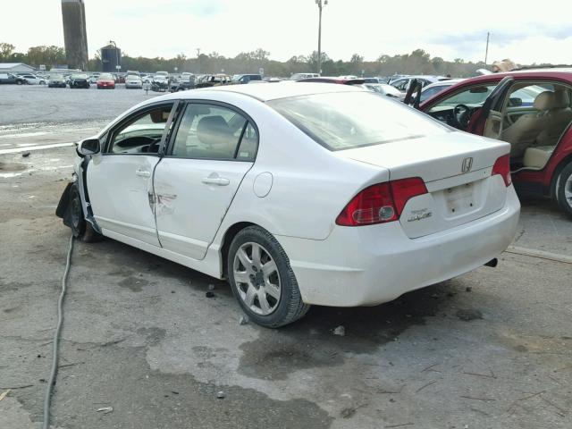 2HGFA16518H522919 - 2008 HONDA CIVIC LX WHITE photo 3