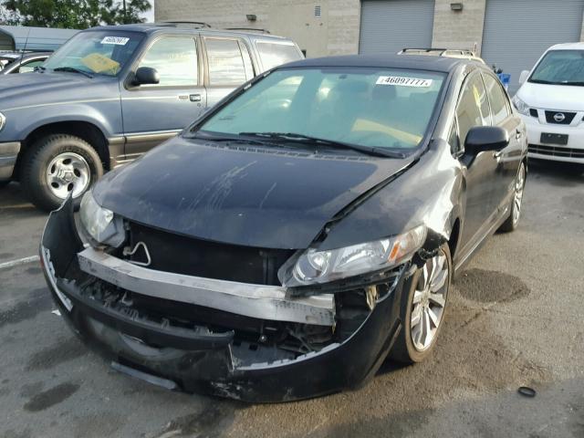 2HGFA55549H705841 - 2009 HONDA CIVIC SI BLACK photo 2