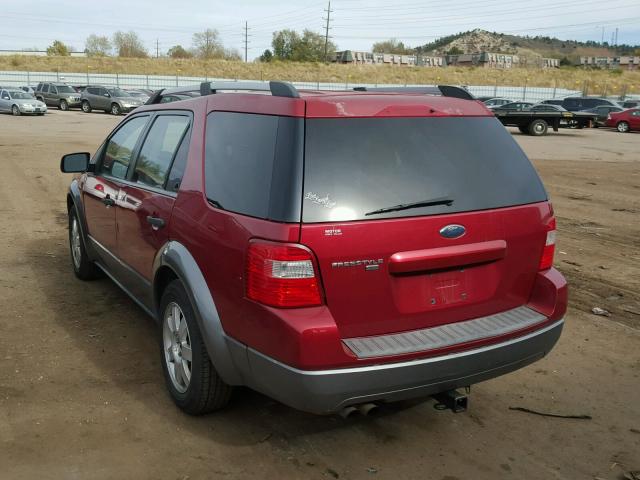 1FMZK04185GA36551 - 2005 FORD FREESTYLE RED photo 3