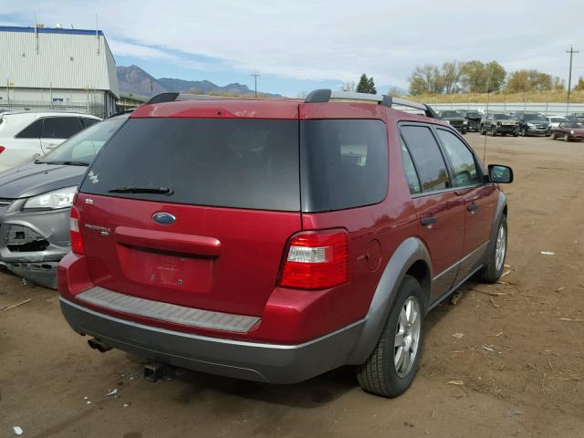 1FMZK04185GA36551 - 2005 FORD FREESTYLE RED photo 4