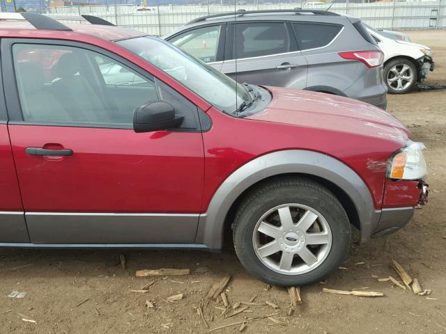 1FMZK04185GA36551 - 2005 FORD FREESTYLE RED photo 9