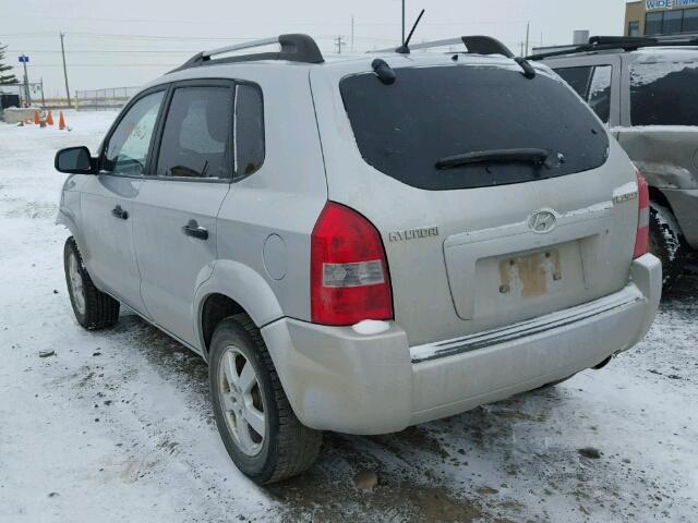 KM8JM12B88U919418 - 2008 HYUNDAI TUCSON GLS SILVER photo 3