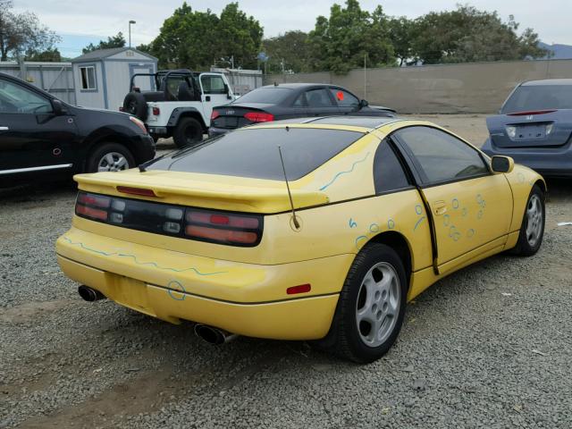 JN1RZ24A8LX002301 - 1990 NISSAN 300ZX YELLOW photo 4