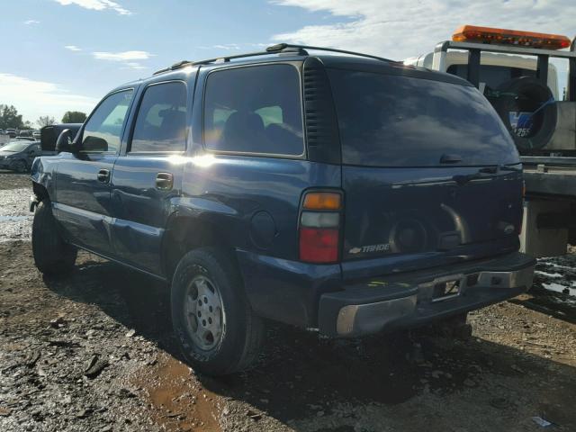 1GNEK13T06R143912 - 2006 CHEVROLET TAHOE K150 BLUE photo 3