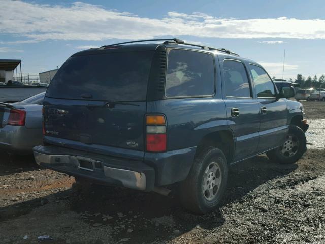 1GNEK13T06R143912 - 2006 CHEVROLET TAHOE K150 BLUE photo 4