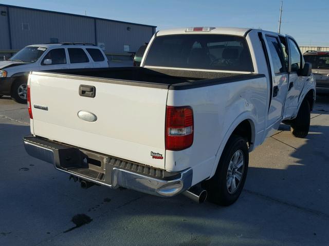 1FTPW12506FA40063 - 2006 FORD F150 SUPER WHITE photo 4