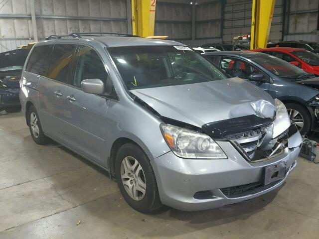 5FNRL38496B078309 - 2006 HONDA ODYSSEY EX BLUE photo 1