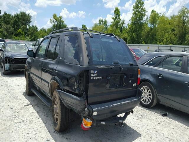 4S2CK58W5W4304279 - 1998 ISUZU RODEO S BLACK photo 3